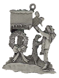 Mailbox Pewter Ornament