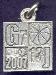 custom pewter charm -  2007 memorial 