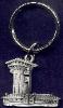 custom pewter keyring - Golden Spike Tower 