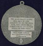 custom pewter ornament - High Point Museum - Haley House - High Point, NC - back view