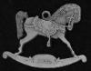 rocking horse pewter ornament - 2005